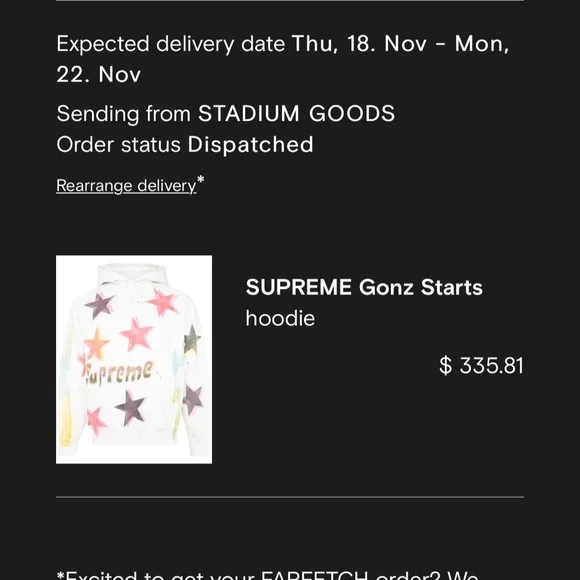 Supreme Stars Gonz Hoodie  size m - Picture 4 of 4